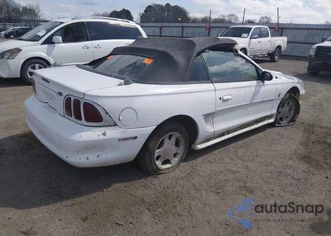 1997 Ford Mustang из США, поврежденный, VIN 1FALP4443VF134766